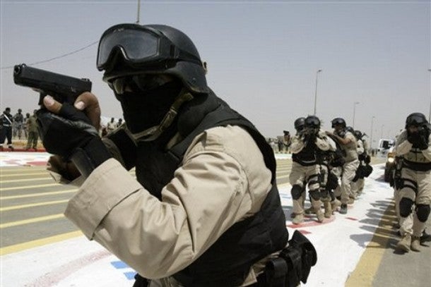 Iraqi Special Ops Soldier in Ceremony : Iraqi Special Ops in Ceremony : ( is 