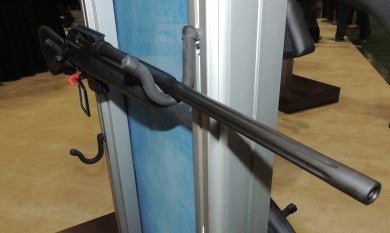 The Youth rifle has a fixed stock, no optics, and the 20" fluted Sporter barrel.