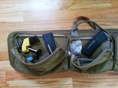Mags, wrenches, chokes, and other tools needed out on the range can be stored in two good size pockets.
