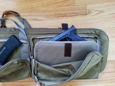 A pistol pouch protects a pistol of your choice.