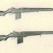 The Remington-developed T22E2 (top) and its ancestor, the T22. Image source: ww3.rediscov.com