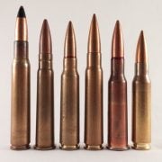 .30 caliber rounds: .30-06 M2 AP, .303 Mk. VII, 7.5x54 Balle C, 7.9x57 sS Patrone, 7.62x54R LPS Ball, 7.62x51 NATO S Patrone (Austria).