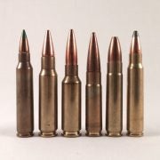 5.56mm (left) alongside some of its competitors.