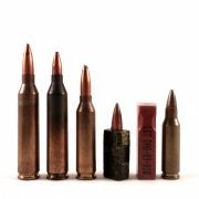 Left to right: 4.9x45mm DAG, 4.3x45mm DAG, 4.6x36mm HK/CETME, 4.7x21mm HK early G11, 4.7x33 HK late G11, 4.6x30 HK MP7