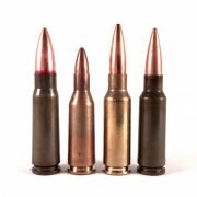Different bore diameters give rounds different properties. Despite the fact that all three rounds shown here - 7.62x39, 5.6x39 Russian, and 6.5x38 Grendel (two on the right) - all use the same case base and have virtually the same case capacity, they have very different ballistic properties due to their different bore and bullet diameter.