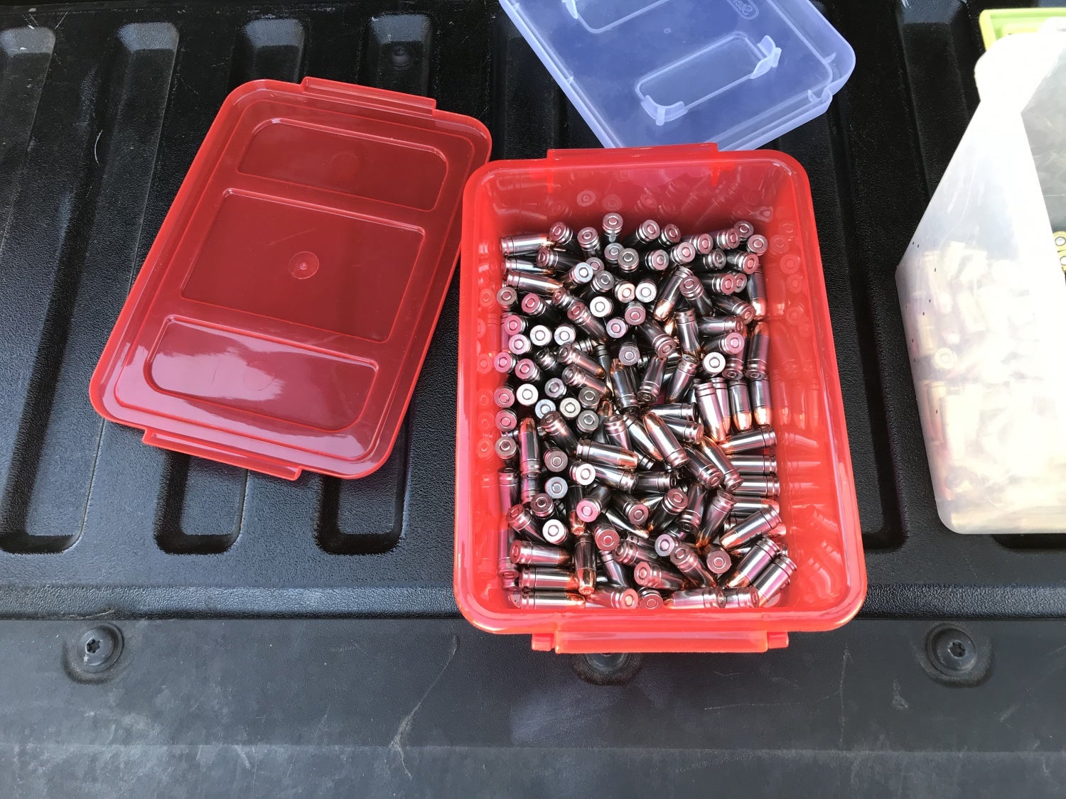 One of many containers of rounds this author loaded using the S3 Reload for testing.