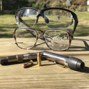 close up detail of TacticalRX bullet proof glasses