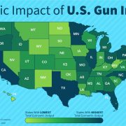 Economic Growth Impact of Firearms Industry by State. Source: GoBankingRates.com