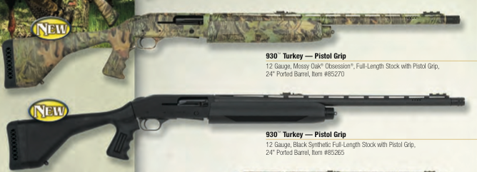 Mossberg 930 Turkey camo and black synthetic. 