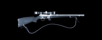 Anschutz rifle x-ray by Nick Veasey, courtesy of the artist.