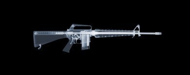 M16 x-ray by Nick Veasey, courtesy of the artist.
