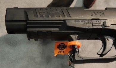The Picatinny rail on the PPQ M2 allows for light or laser options.