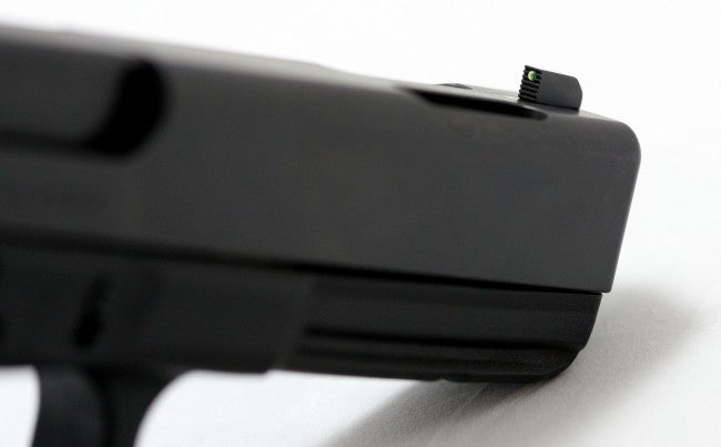 Battlehook Sights for Glock. Front sight enclosed fiber optic