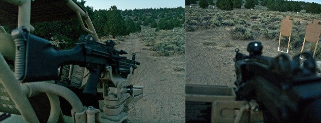 M249 SAW on Stage 10 Crimson Trace Midnight 3 Gun