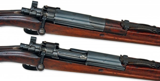 1923 SIAMESE TYPE 66 Low Scope Safety SIAMESE TYPE 45 Mauser 98 1902 
