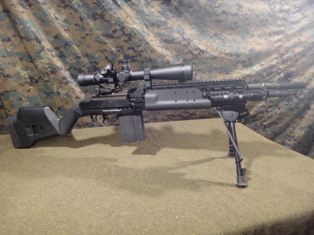 MagPul SGA Adapted for the M1A/M14 EBR Chassis by Sage International.