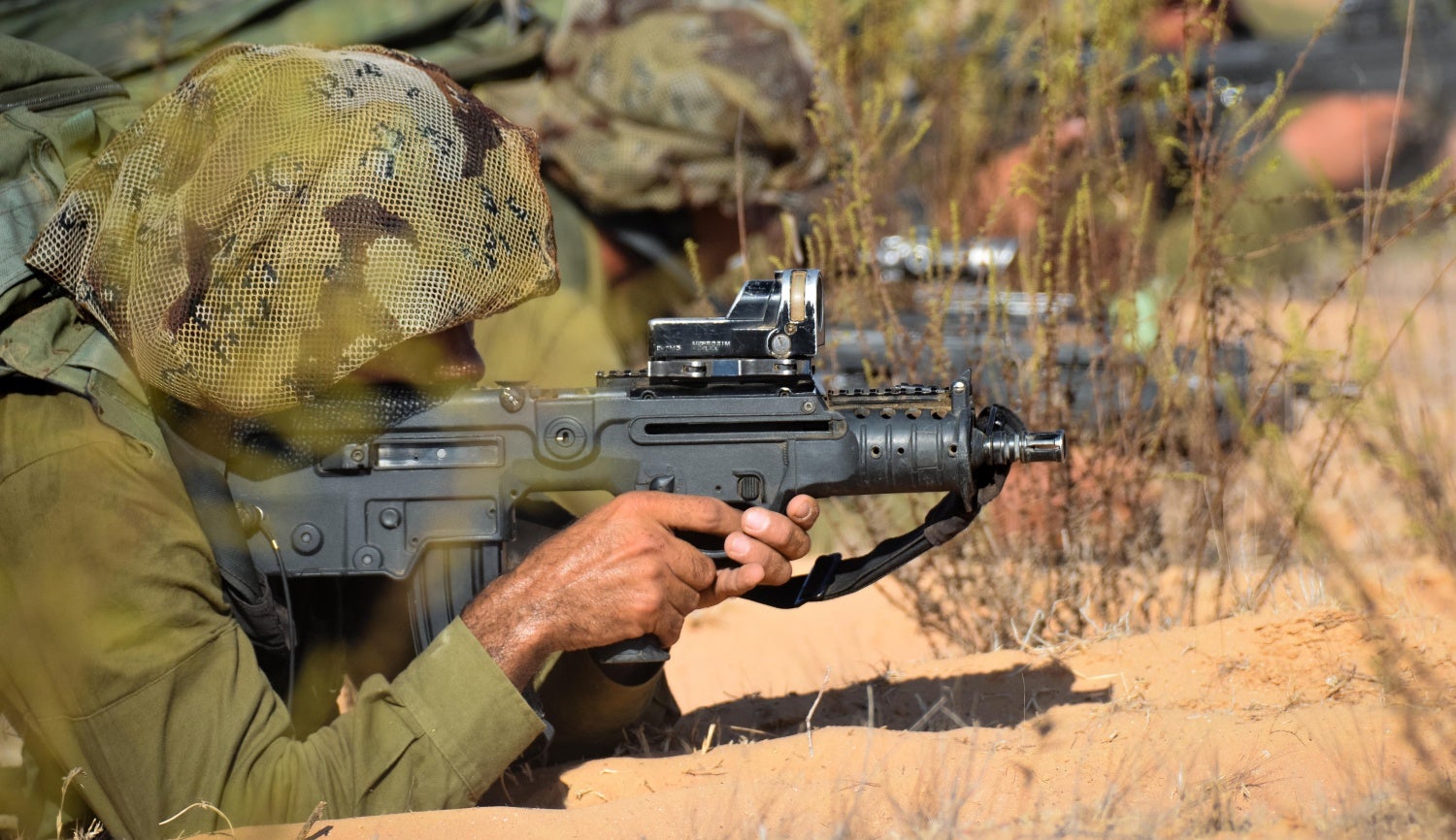 The IDF training with their issued Micro-Tavors