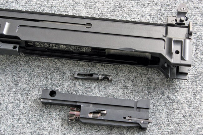 The similarities between the S805 bolt carrier in this image and the G36 an...