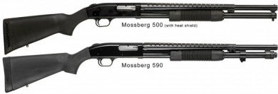 Mossberg 500 (top), Gunbroker.com's top-selling used pump-action shotgun. the 590 is in 4th place for new pump-action shotgun sales.