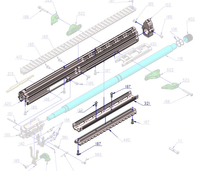 DIY Kel-Tec CMR-30 Rail Extension.