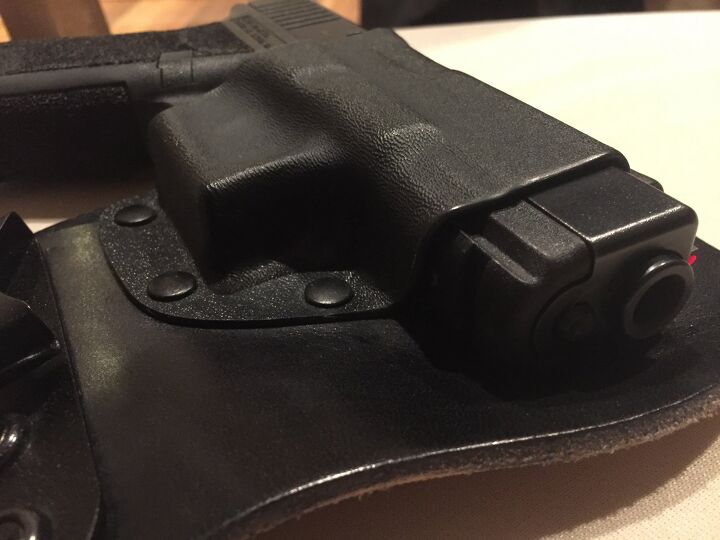 Just enough kydex to lock the gun in place.