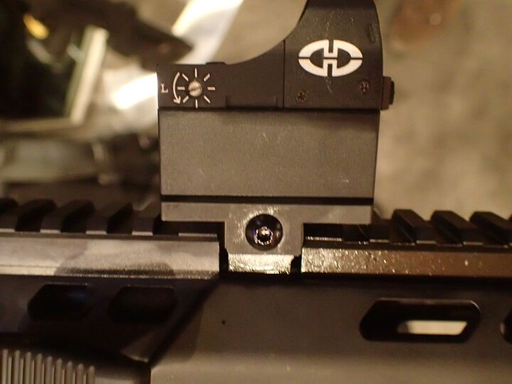 Desert tech's in-house red dot pictured