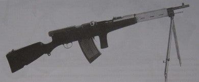The Fedorov avtomat as modified in 1922. It was a parent to a whole family of experimental small arms - a concept that was decades ahead of its time