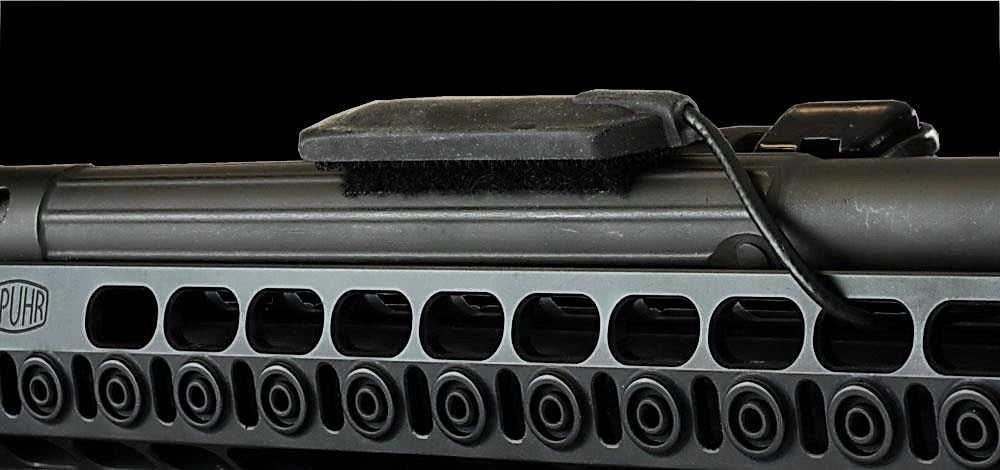 Above, the Spuhr G3 forend in aluminium, with the. 