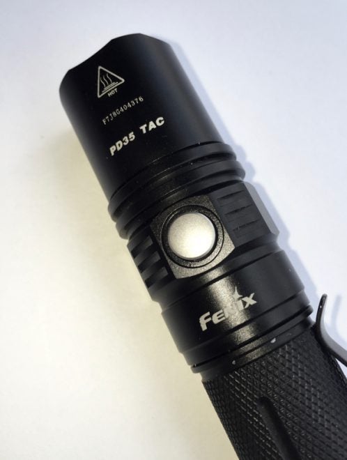 5.5 in Black Fenix Flashlights FX-PD35TAC Flashlight 1000 Lumen