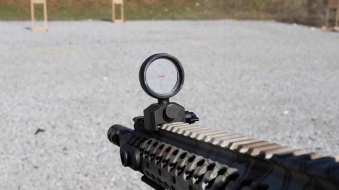 Details about   Flip-Up Front Rear Sight Iron Flip Up Gun Firearm Rifle Red Green Dot Picatinny 