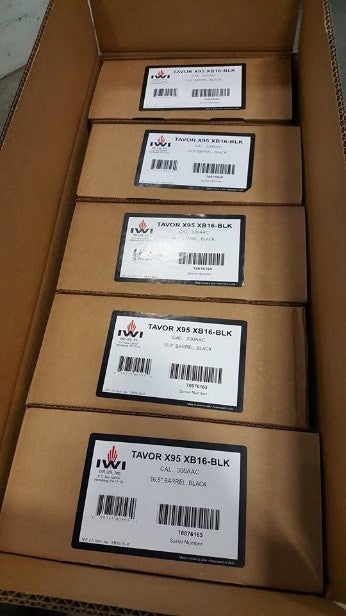Boxes of 300BLK Rifles
