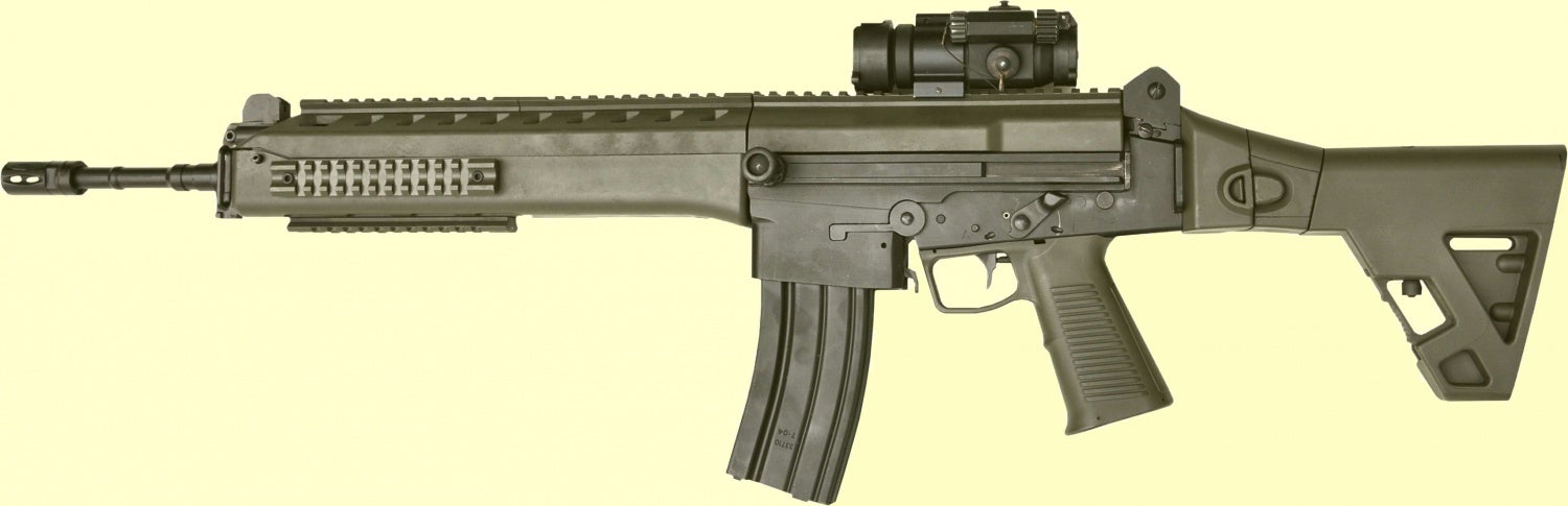 IMBEL 5.56x45mm IA2 rifle/carbine development and status report.