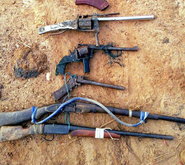 Nigerian homemade revolving shotguns -The Firea image photo
