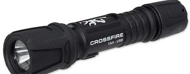 Crossfire 1AA USB Rechargeable Flashlight