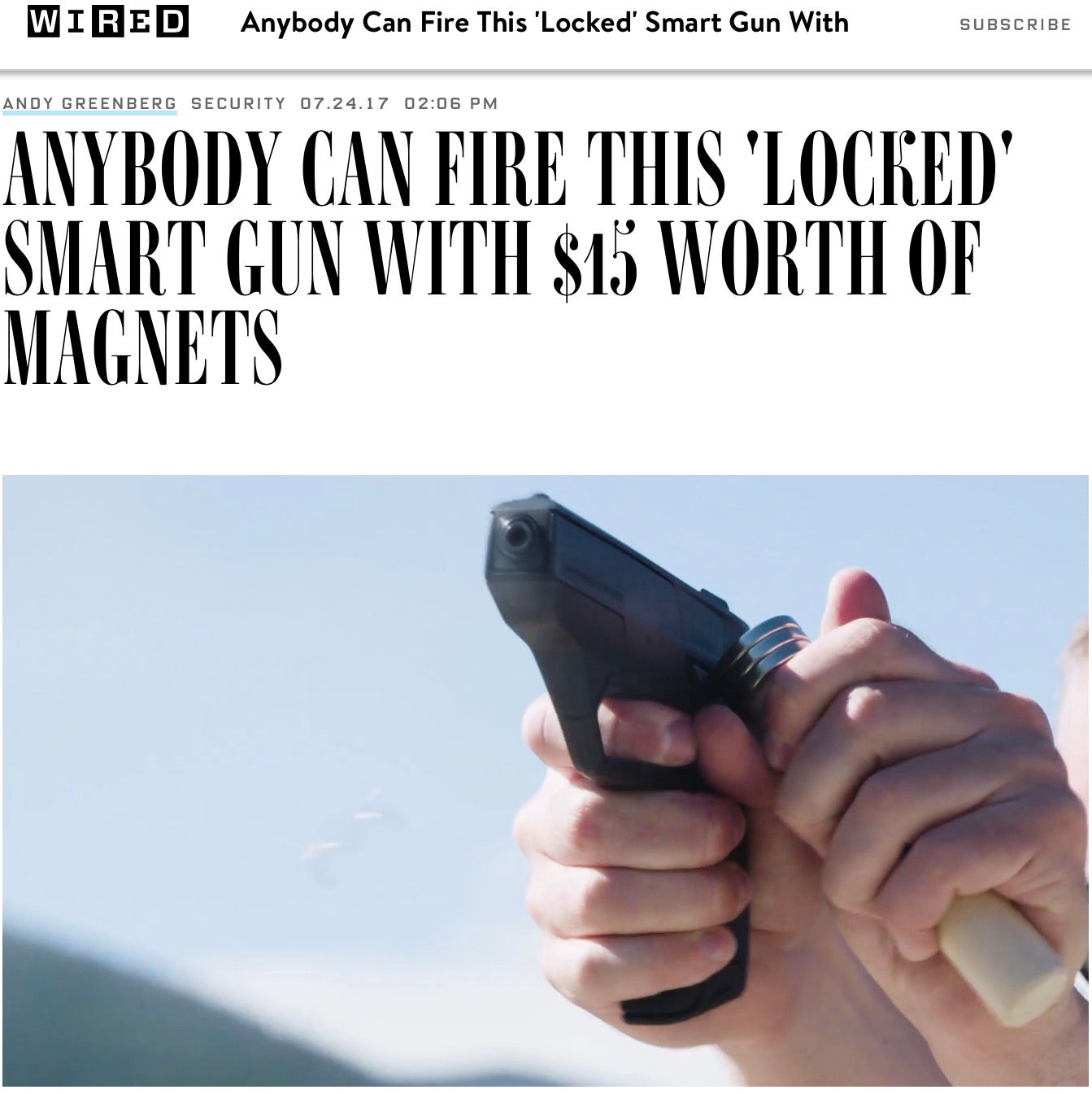 Smart gun