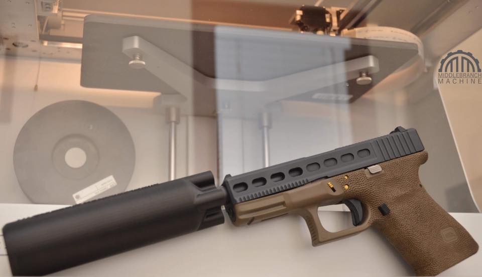 3D Printed CARBON FIBER Suppressor to Be Introduced by Middlebranch Machine...