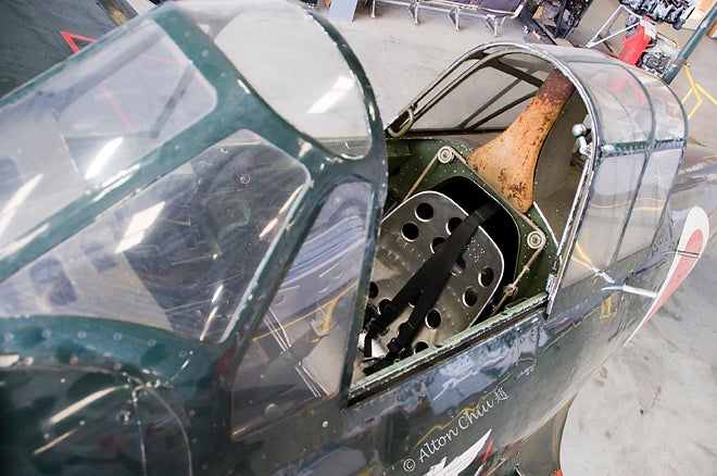 CAF A6M3 Zero pilot seat, headrest