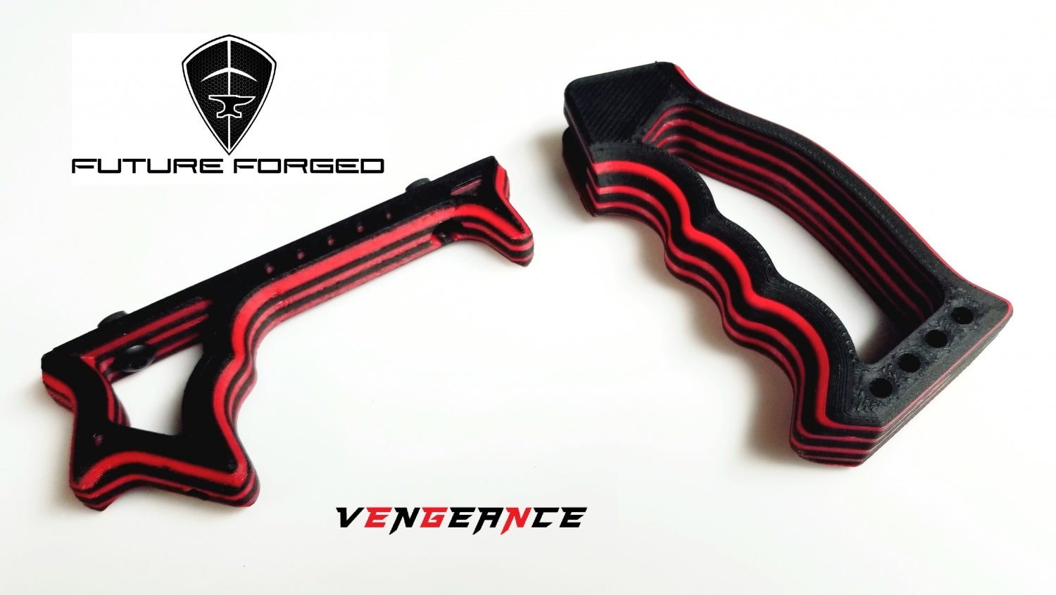 red and black grips