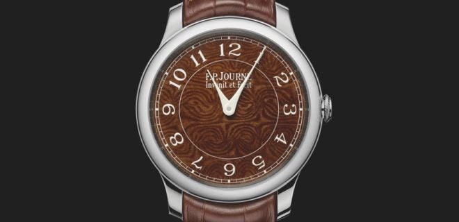 F.P. Journe Watches With Dials Made of Holland & Holland Damascus Steel Shotgun Barrels (1)