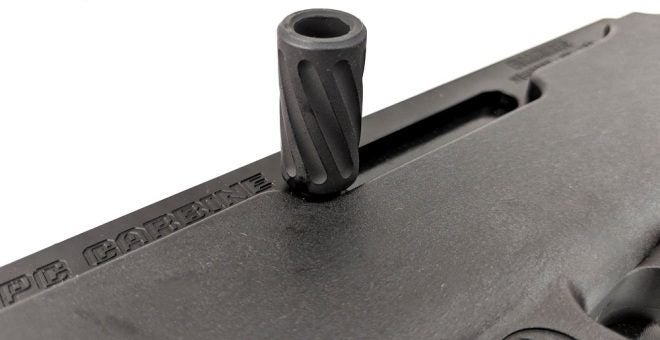 TACCOM Extended Charging Handle and Magazine Well for RUGER PC Carbine (2)