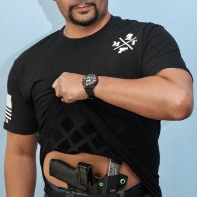 Moya Tactical designs concealed carry clothing to be worn in a variety of concealed carry styles. 