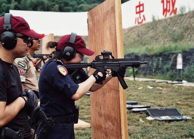 China SMG 9mm training