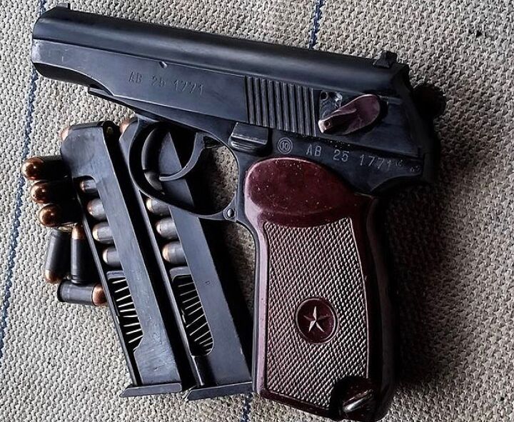 bulgarian makarov pistol and efa-2