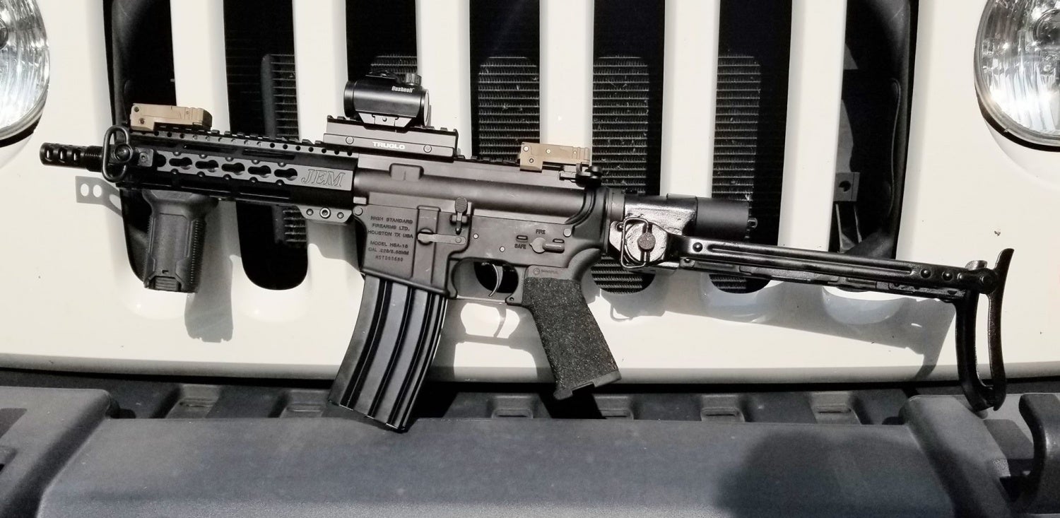 AR-15 with an AK-47 Underfolder Stock! 