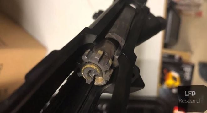 LFD Research Films the Firing of .300 Blackout in a .2235.56 Chamber (2)