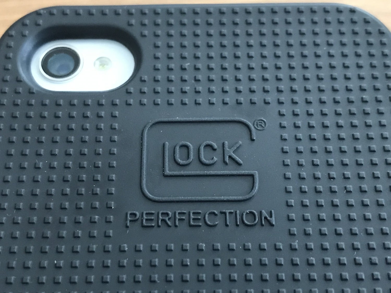 close up of Glock phone case