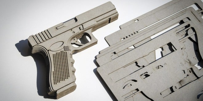 Rocky Gun G.17 Book DIY Cardboard Replica of the Glock 17 Pistol (3)