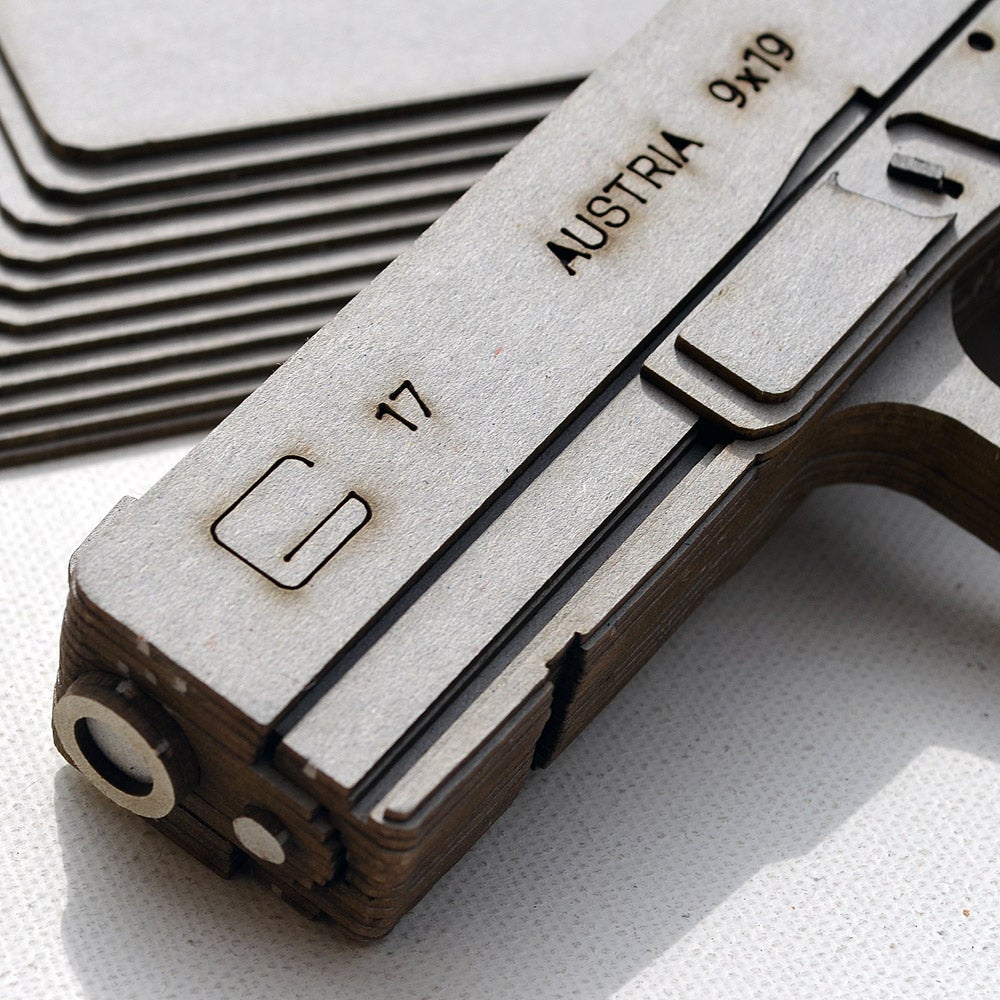 Rocky Gun G.17 Book DIY Cardboard Replica of the Glock 17 Pistol (355)