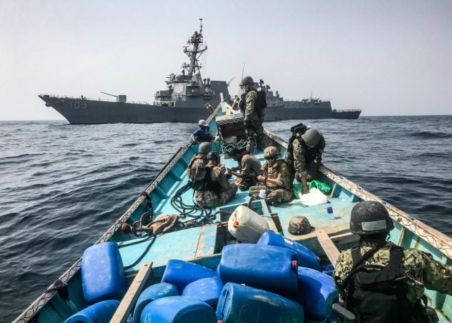 aboard a yemeni smugglers skiff