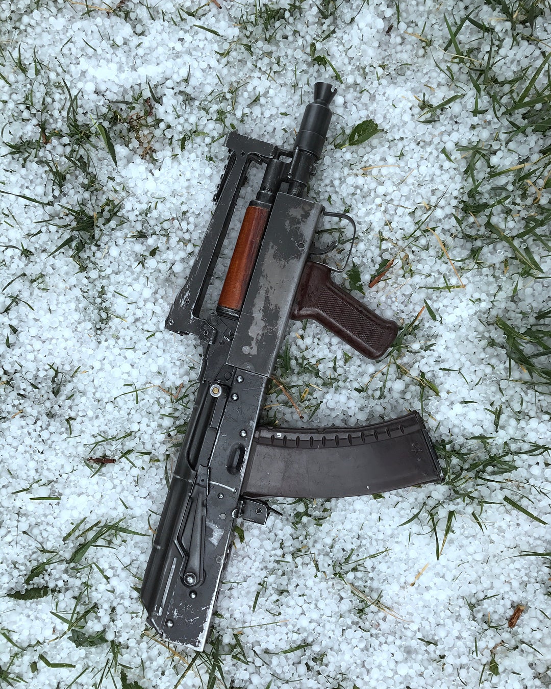 Groza Pistol in the snow